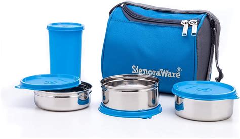 signoraware best steel lunch box|vaccum insulated lunch box.